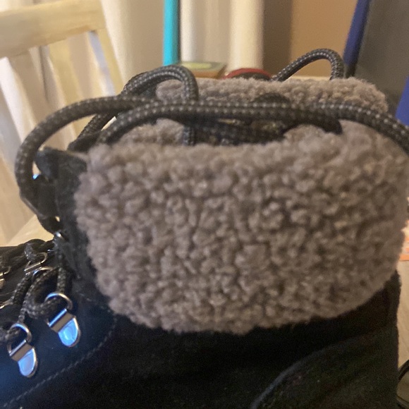 Sam Edelman Lace up booties with faux fur - Picture 8 of 9